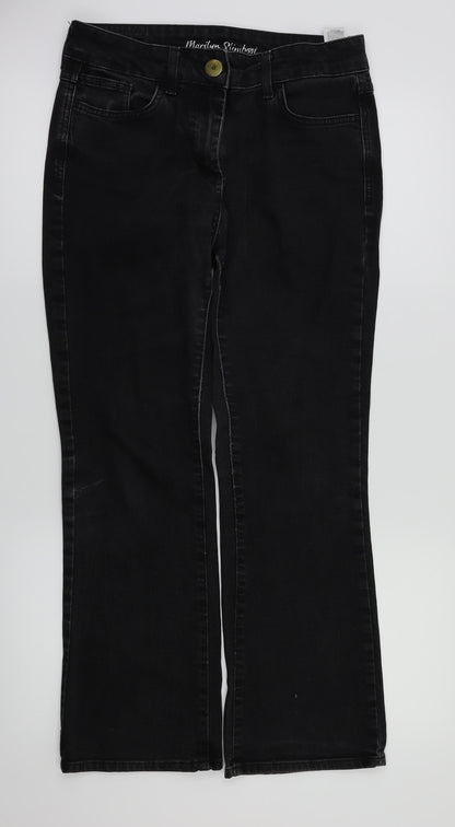 M&S Womens Blue   Straight Jeans Size 10 L27 in