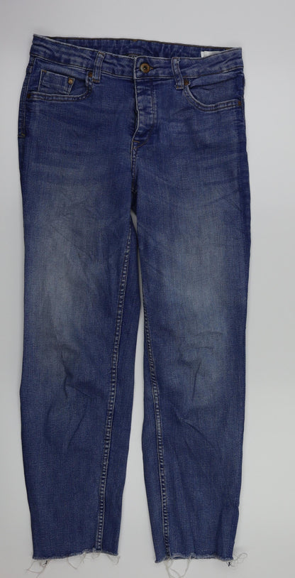 Womens UK Size 8 H&M Regular Fit Straight Blue Jeans