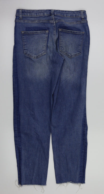 Womens UK Size 8 H&M Regular Fit Straight Blue Jeans