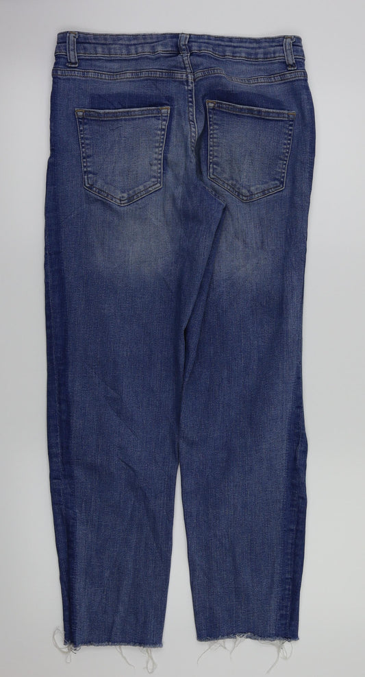 Womens UK Size 8 H&M Regular Fit Straight Blue Jeans