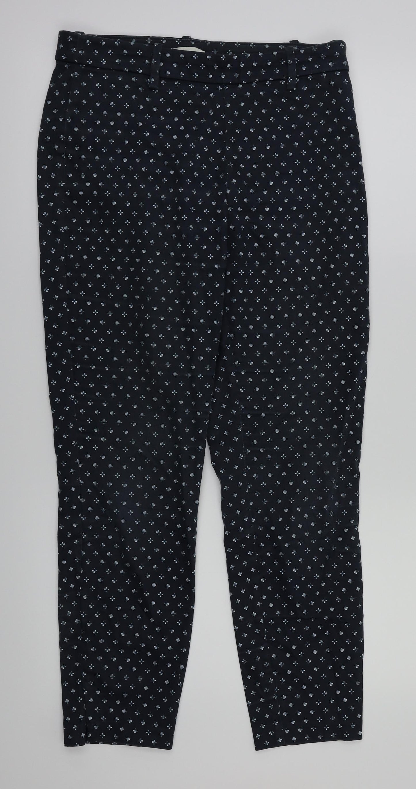 Womens UK Size 8 H&M Regular Fit  Blue Trousers