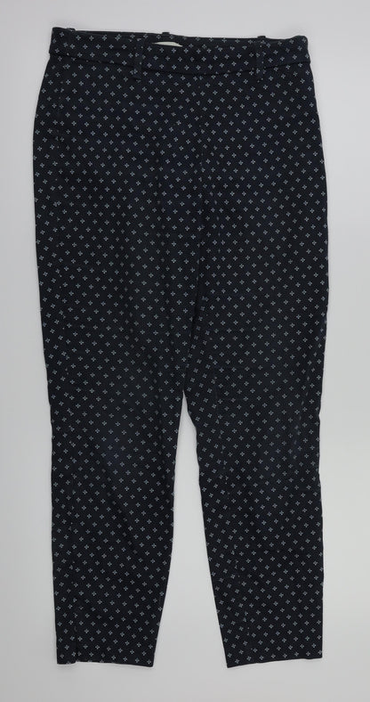 Womens UK Size 8 H&M Regular Fit  Blue Trousers