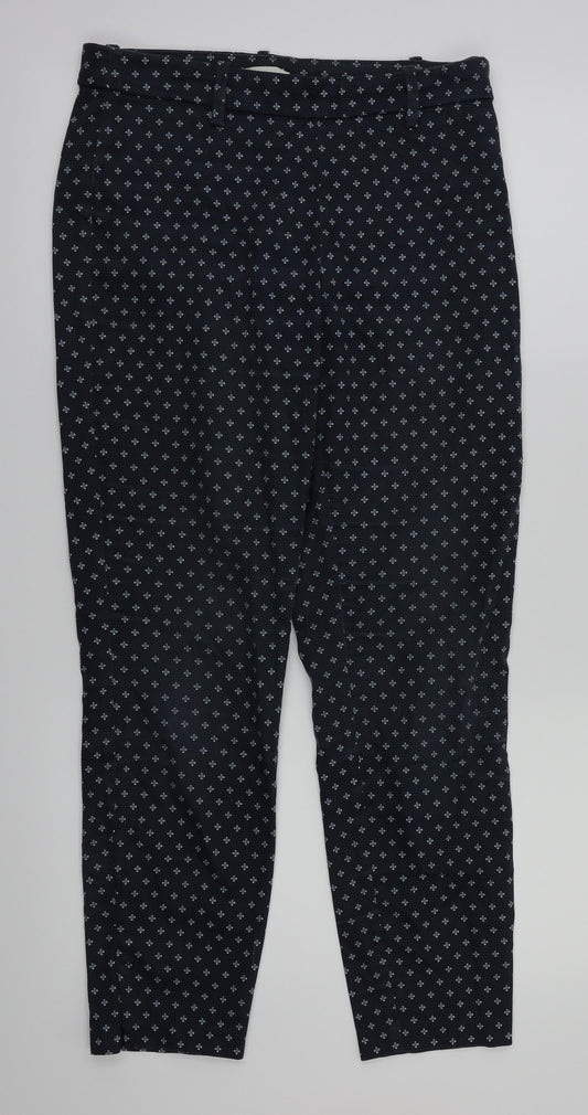 Womens UK Size 8 H&M Regular Fit  Blue Trousers