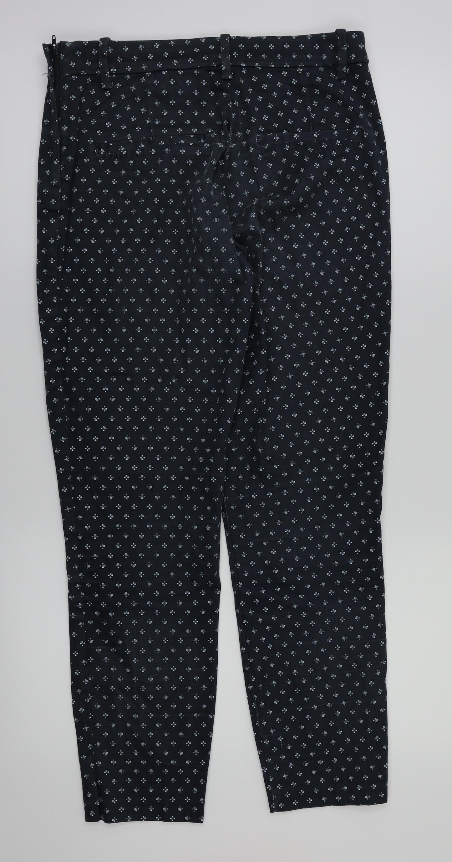 Womens UK Size 8 H&M Regular Fit  Blue Trousers