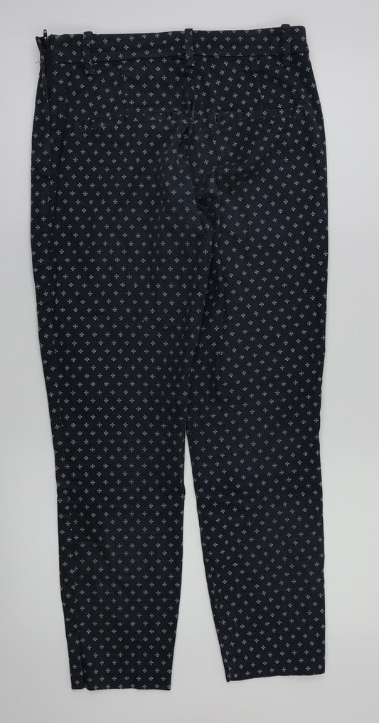 Womens UK Size 8 H&M Regular Fit  Blue Trousers