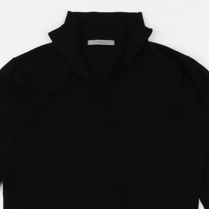 Womens UK Size 8 M&S Black Basic T-Shirt