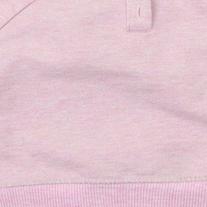 Disney Girls Pink Animal Print  Pullover Jumper Size 9-12 Months
