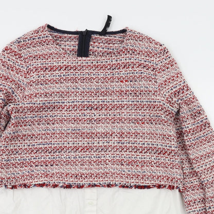 Zara Womens Red   Pullover Jumper Size S