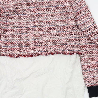 Zara Womens Red   Pullover Jumper Size S