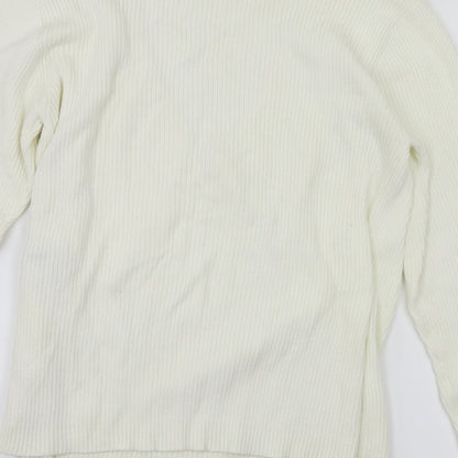 Signature Classic Womens Ivory   Pullover Jumper Size S