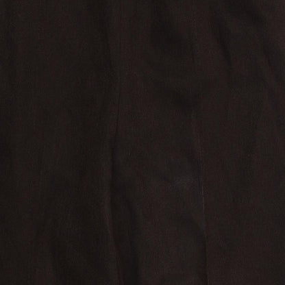 M&S Womens Brown Houndstooth  Trousers  Size 14 L25 in - Stretch waistband