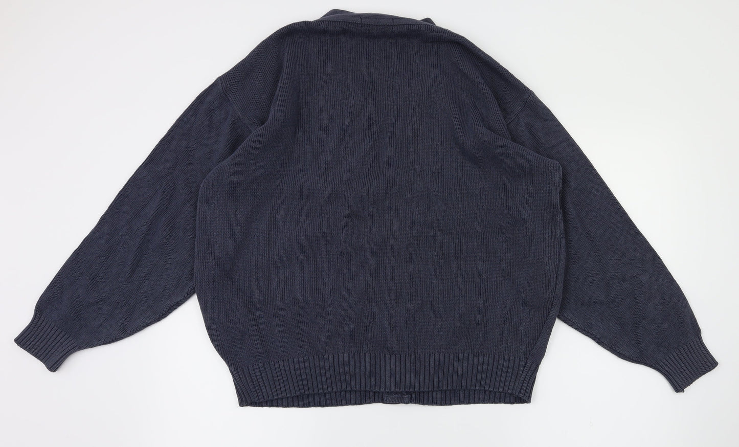 Carson  Womens Blue Argyle/Diamond  Cardigan Jumper Size M