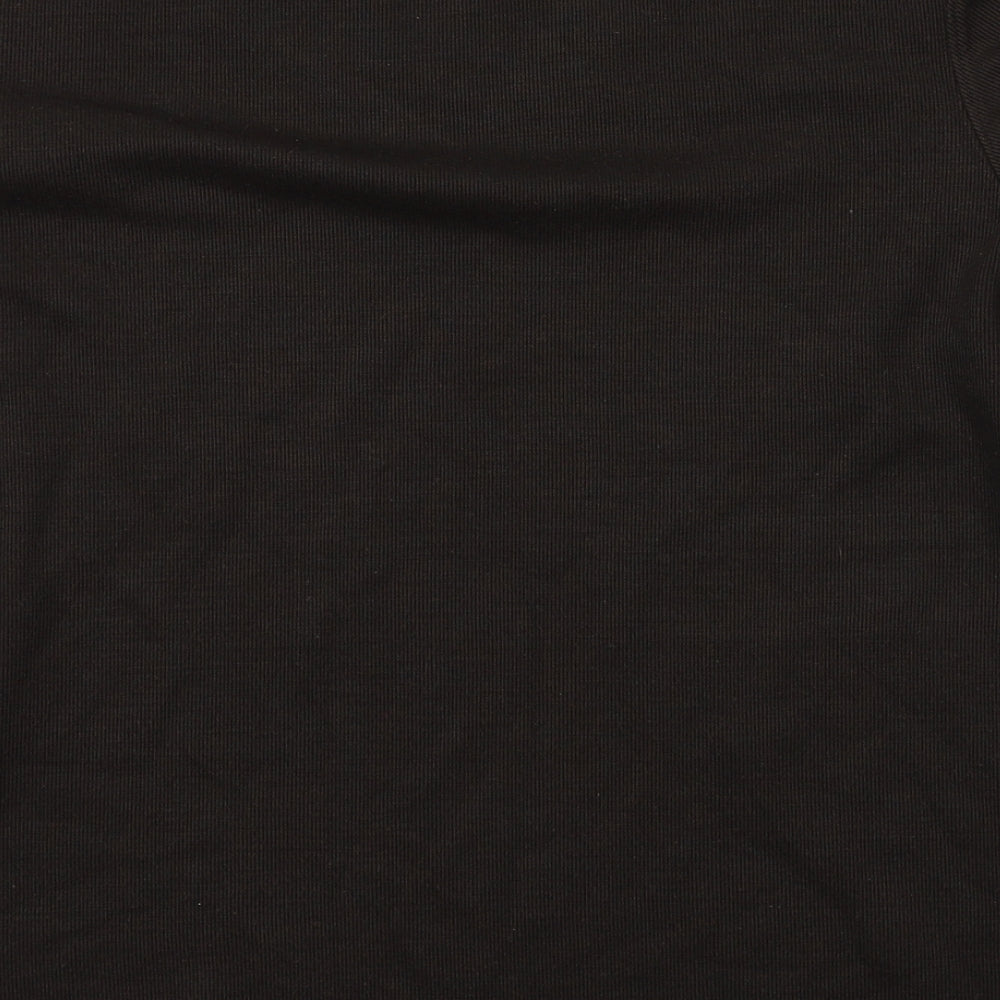 Womens UK Size S Bonmarché Brown Basic T-Shirt
