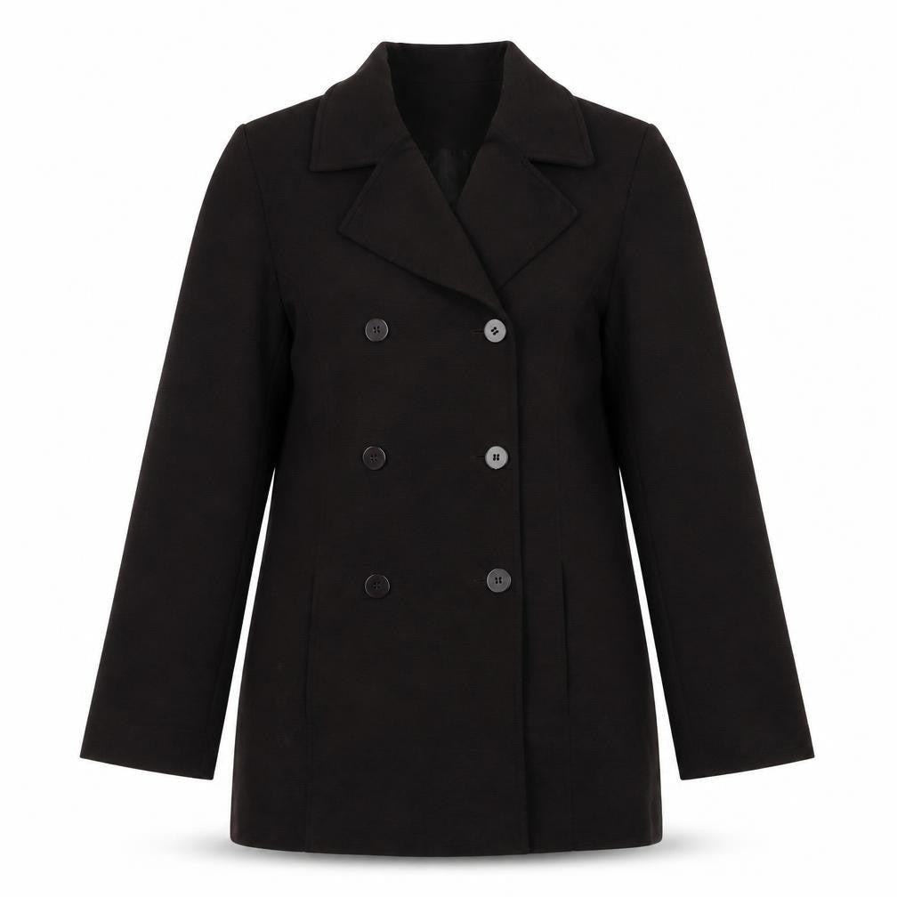 George Womens Brown Houndstooth  Jacket Coat Size 10