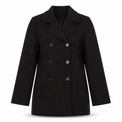 George Womens Brown Houndstooth  Jacket Coat Size 10