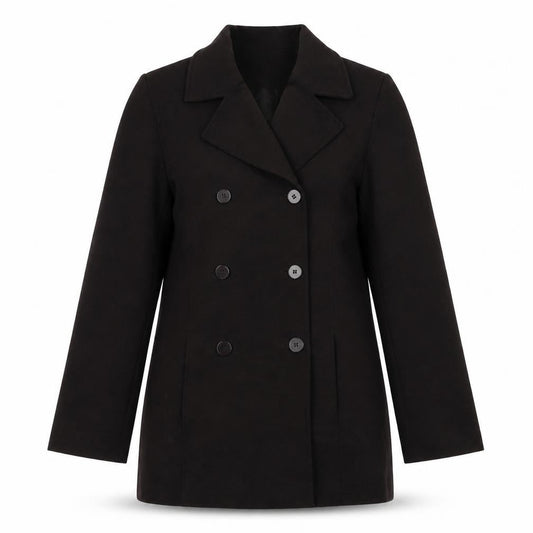 George Womens Brown Houndstooth  Jacket Coat Size 10
