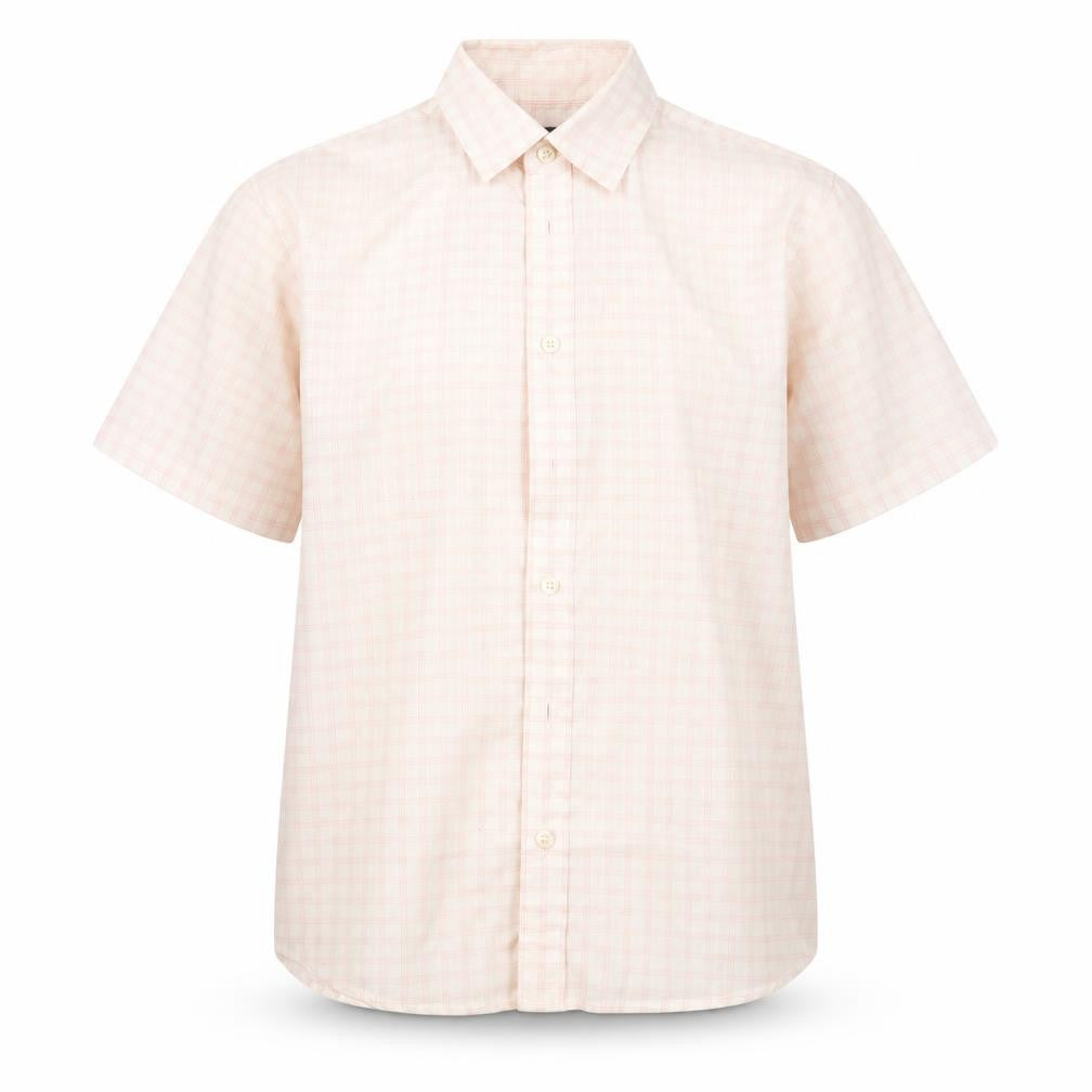 Suited & Booted Boys Pink Plaid  Basic Button-Up Size 11-12 Years