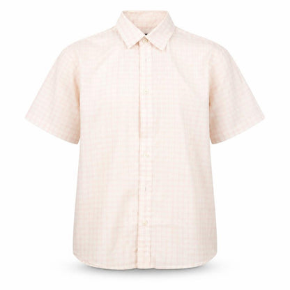 Suited & Booted Boys Pink Plaid  Basic Button-Up Size 11-12 Years