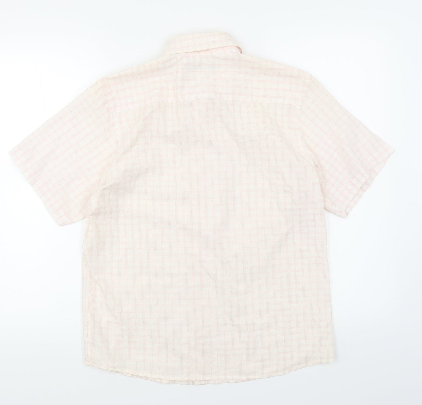 Suited & Booted Boys Pink Plaid  Basic Button-Up Size 11-12 Years