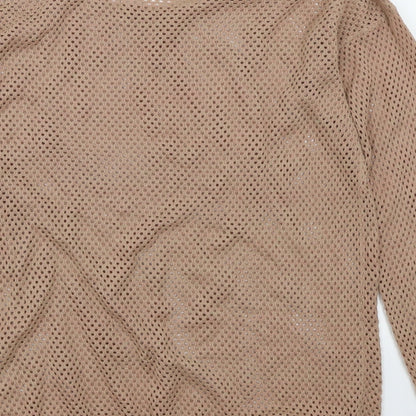 Sweet Romeo Womens Brown   Pullover Jumper Size M  - Mesh