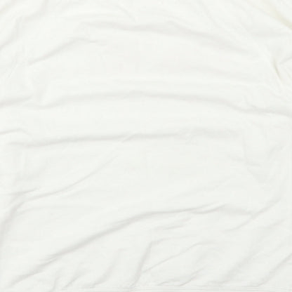 George Womens White   Pullover Sweatshirt Size S