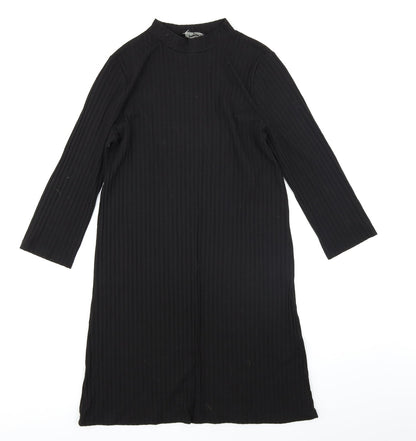 Papaya Womens Black   A-Line  Size S  - Ribbed