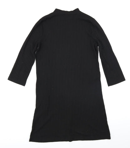 Papaya Womens Black   A-Line  Size S  - Ribbed