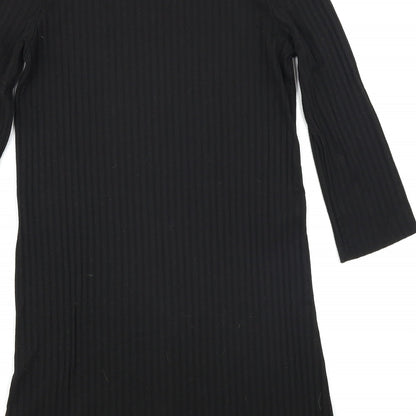 Papaya Womens Black   A-Line  Size S  - Ribbed