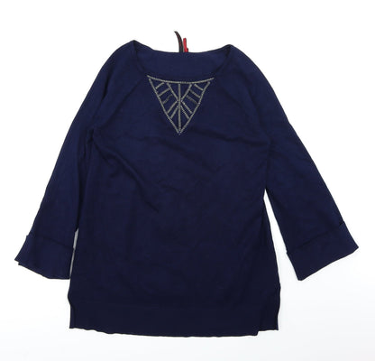 Love Scarlett Womens Blue   Basic T-Shirt Size S