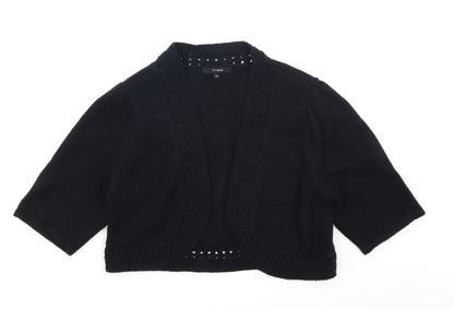 Linea Womens Black   Shrug Jumper Size M