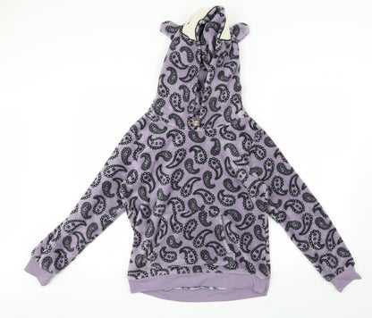 Dorothy Perkins Womens Purple Paisley  Top Pyjama Top Size S