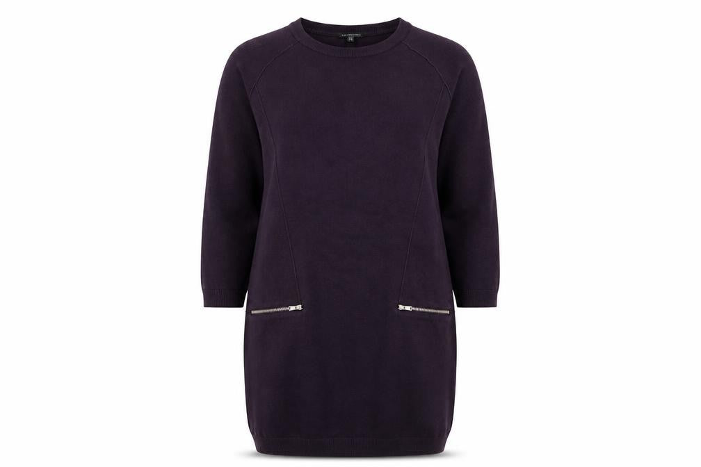 Warehouse Womens Purple  Knit Pullover Jumper Size 10