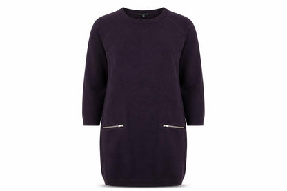 Warehouse Womens Purple  Knit Pullover Jumper Size 10