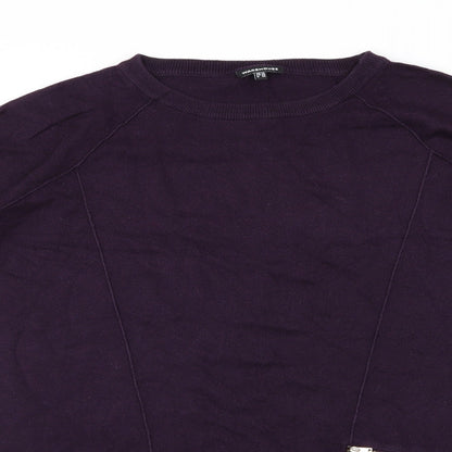 Warehouse Womens Purple  Knit Pullover Jumper Size 10