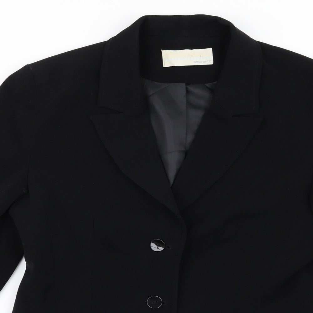 Womens UK Size 12 AMARANTO Black Jacket