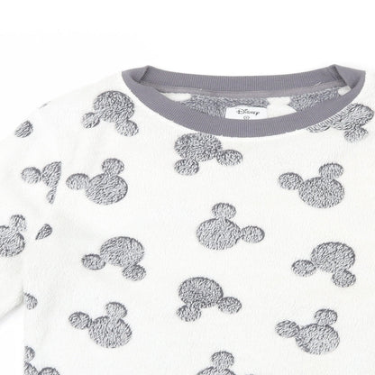 Primark Womens Grey Geometric  Top Pyjama Top Size 10  - Mickey