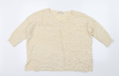 Pebble Bay Womens Ivory  Knit Pullover Jumper Size XL