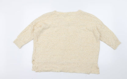 Pebble Bay Womens Ivory  Knit Pullover Jumper Size XL