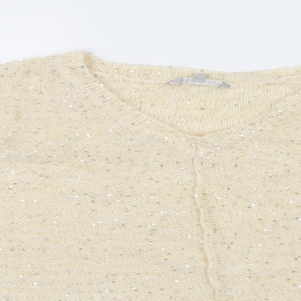 Pebble Bay Womens Ivory  Knit Pullover Jumper Size XL
