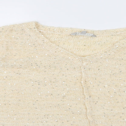 Pebble Bay Womens Ivory  Knit Pullover Jumper Size XL
