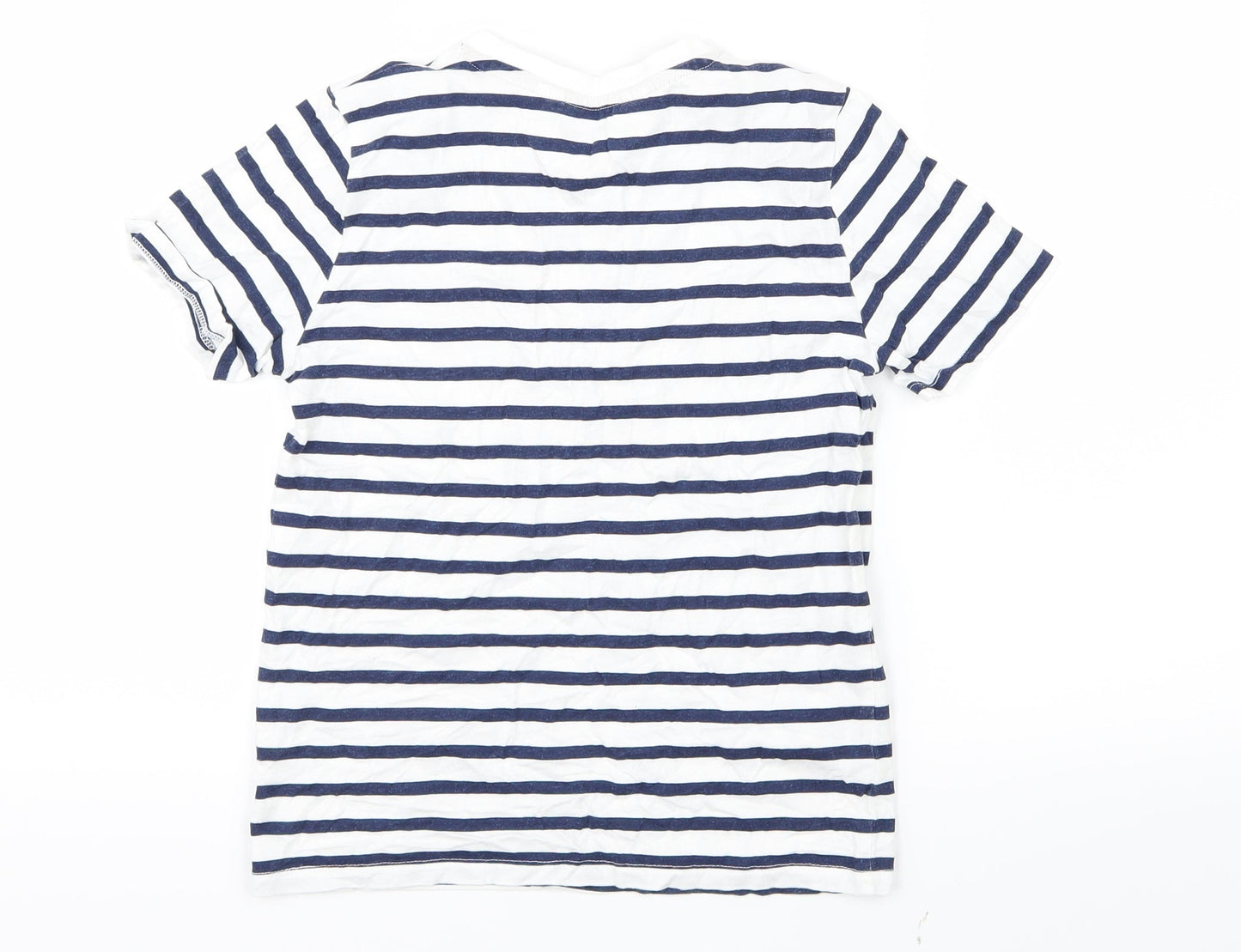 H&M Girls Blue Striped  Basic T-Shirt Size 9-10 Years  - New York City