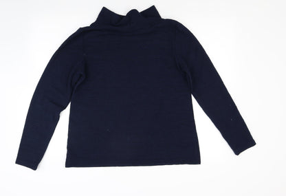 Lilly & me Womens Blue  Knit Pullover Jumper Size 12