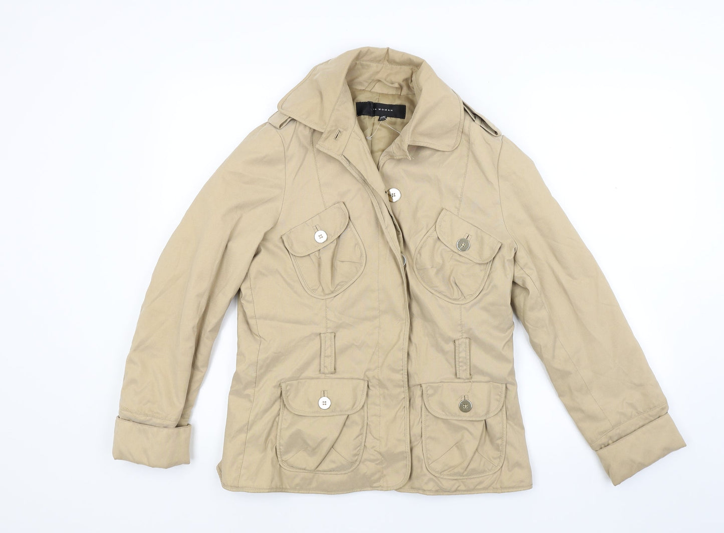 Womens UK Size L Zara Brown Jacket