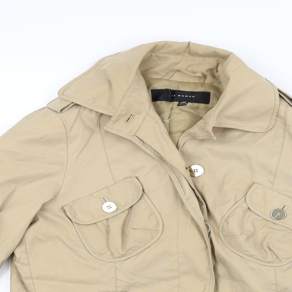 Womens UK Size L Zara Brown Jacket