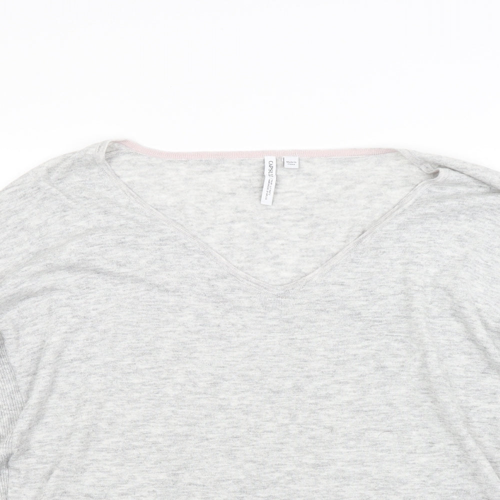 Capsule Womens Grey Knit Pullover Jumper Size 22