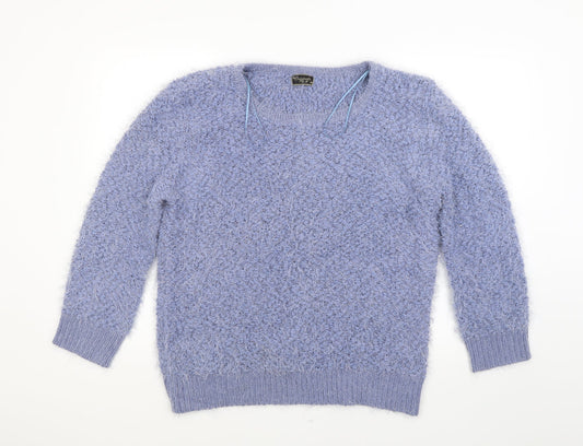 Original Womens Blue  Knit Pullover Jumper Size M