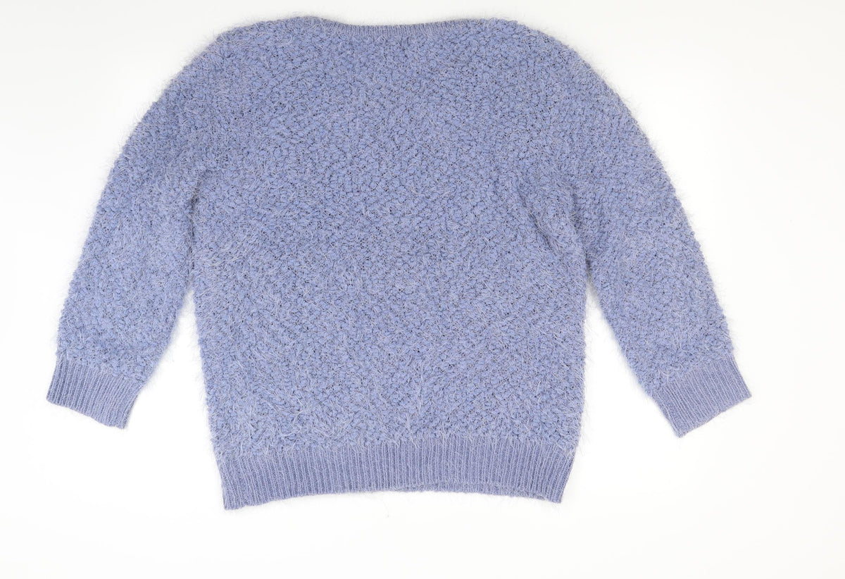 Original Womens Blue  Knit Pullover Jumper Size M