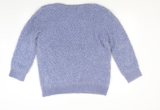 Original Womens Blue  Knit Pullover Jumper Size M