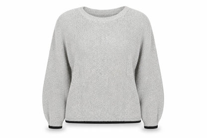 Topshop Womens Grey  Knit Pullover Jumper Size 14