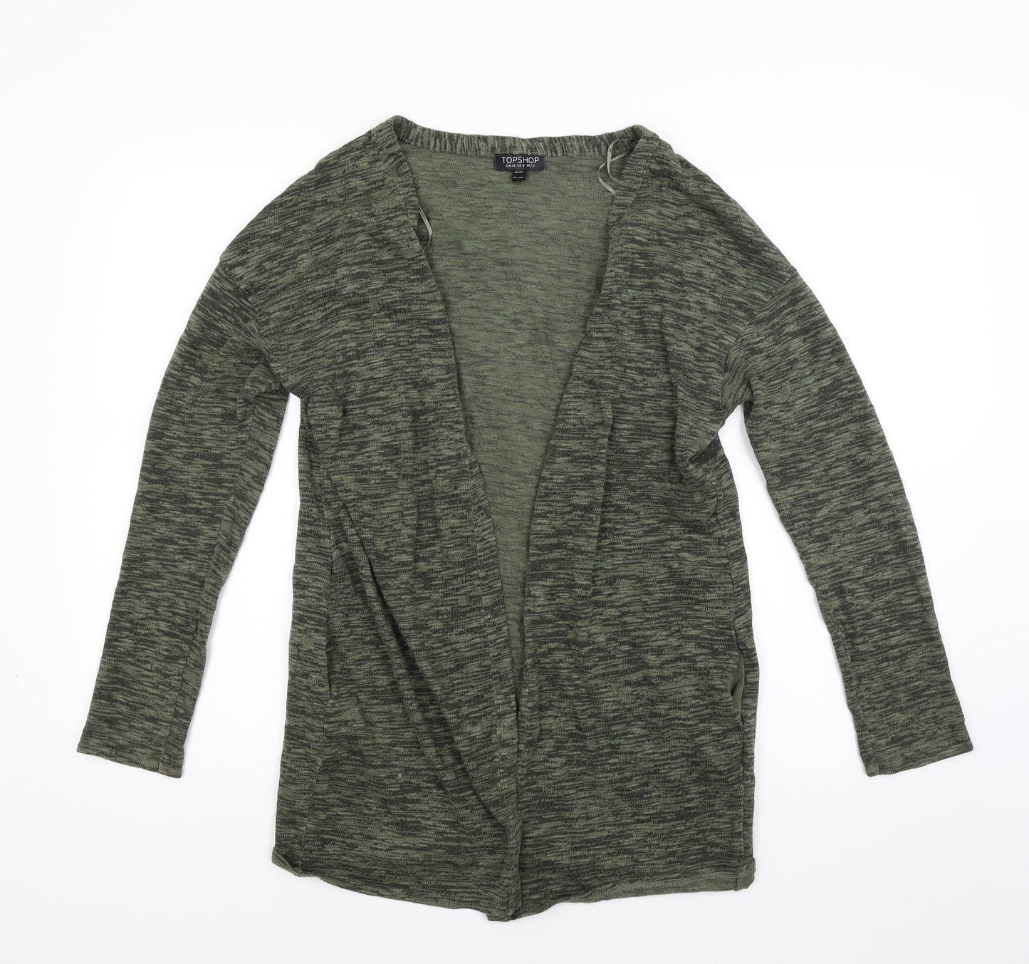 Topshop Womens Green  Knit Cardigan Jumper Size 12